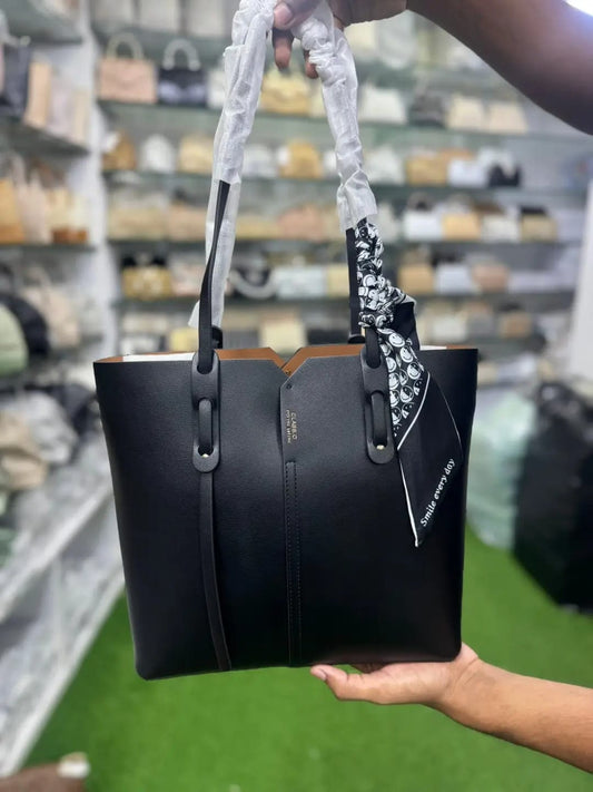 Classic Black Tote Bag – a perfect blend of elegance, practicality, and modern design