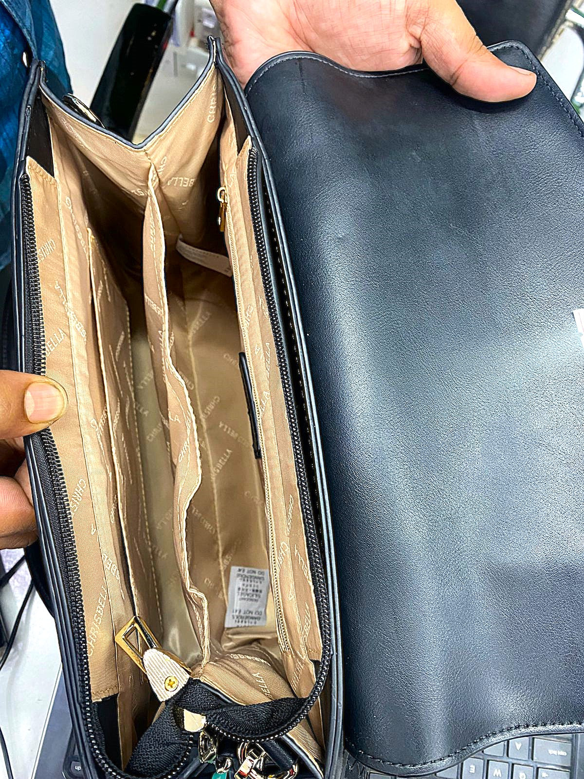 Chrisbella Elegant Black Handbag & Wallet Set – Timeless Sophistication for Every Occasion