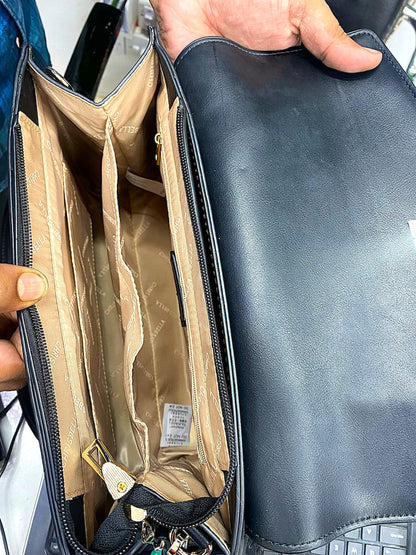 Chrisbella Elegant Black Handbag & Wallet Set – Timeless Sophistication for Every Occasion