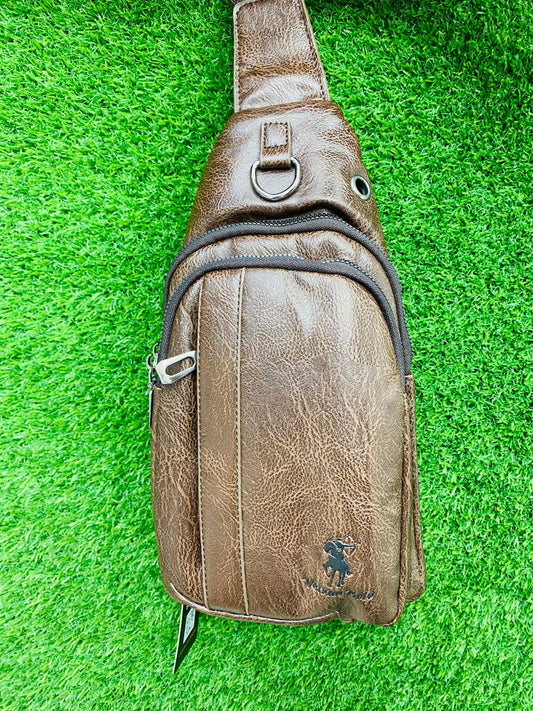 Premium Leather Crossbody Sling Bag 