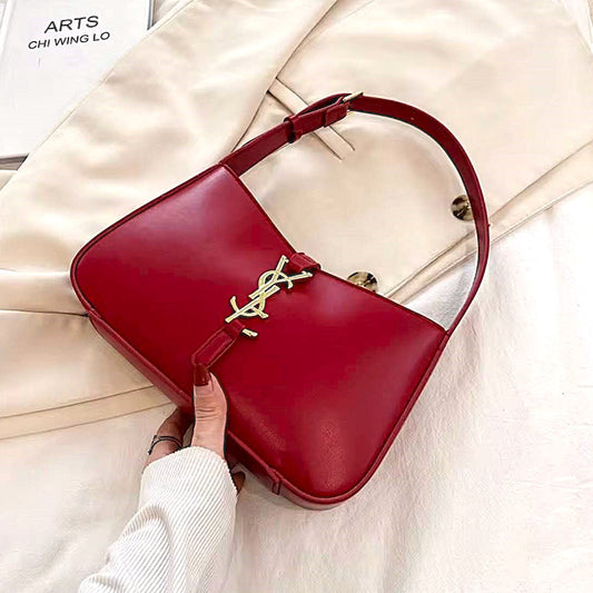 Red Saint Laurent Le 5 à 7 Hobo Bag – A Classic Statement Piece