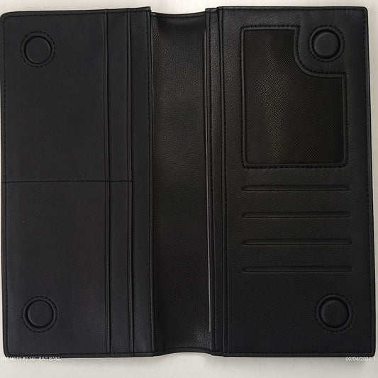 Premium Black Leather Long Wallet For Men 2025