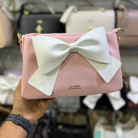 Pink Colour Classic brand women bag unique design 2025