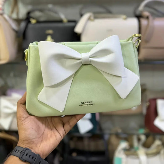 Green Colour Classic brand women bag premium design 2025